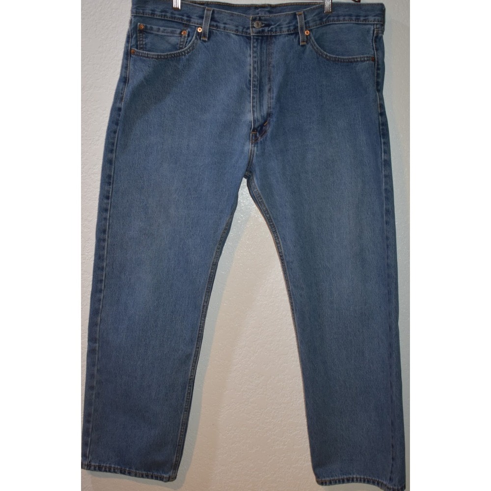 Levis Jeans 505 Regular Fit Mens 40x29 Blue Denim Classic Everyday 5-Pocket